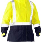 Bisley Women's H Taped Two Tone Hi Vis Rain Jacket - BJL6966T