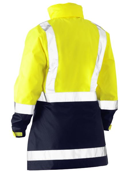 Bisley Women's H Taped Two Tone Hi Vis Rain Jacket - BJL6966T