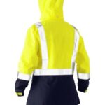 Bisley Women's H Taped Two Tone Hi Vis Rain Jacket - BJL6966T