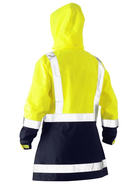 Bisley Women's H Taped Two Tone Hi Vis Rain Jacket - BJL6966T