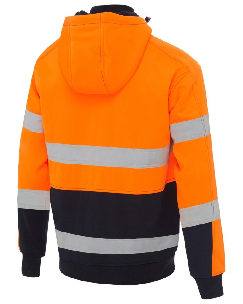 Bisley - BK6988T Taped Hi Vis Zip Fleece Hoodie with Sherpa Lining