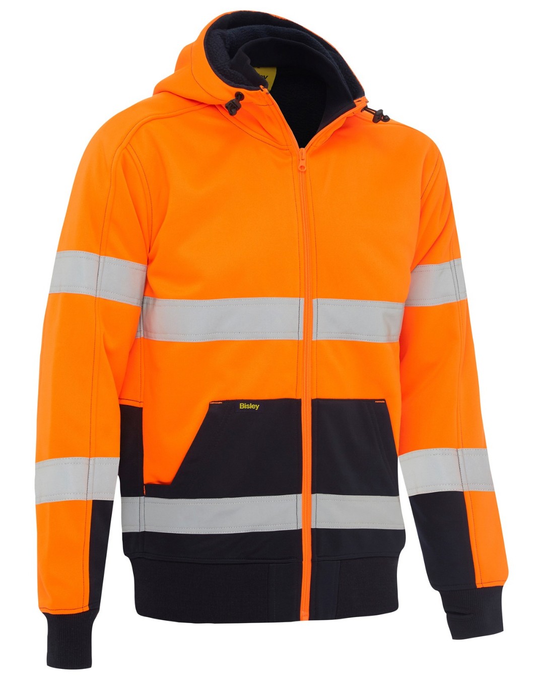Bisley – BK6988T Taped Hi Vis Zip Fleece Hoodie with Sherpa Lining