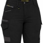Bisley Women's Flx & Move™ 4-Way Stretch Zip Cargo Short - BSHL1332