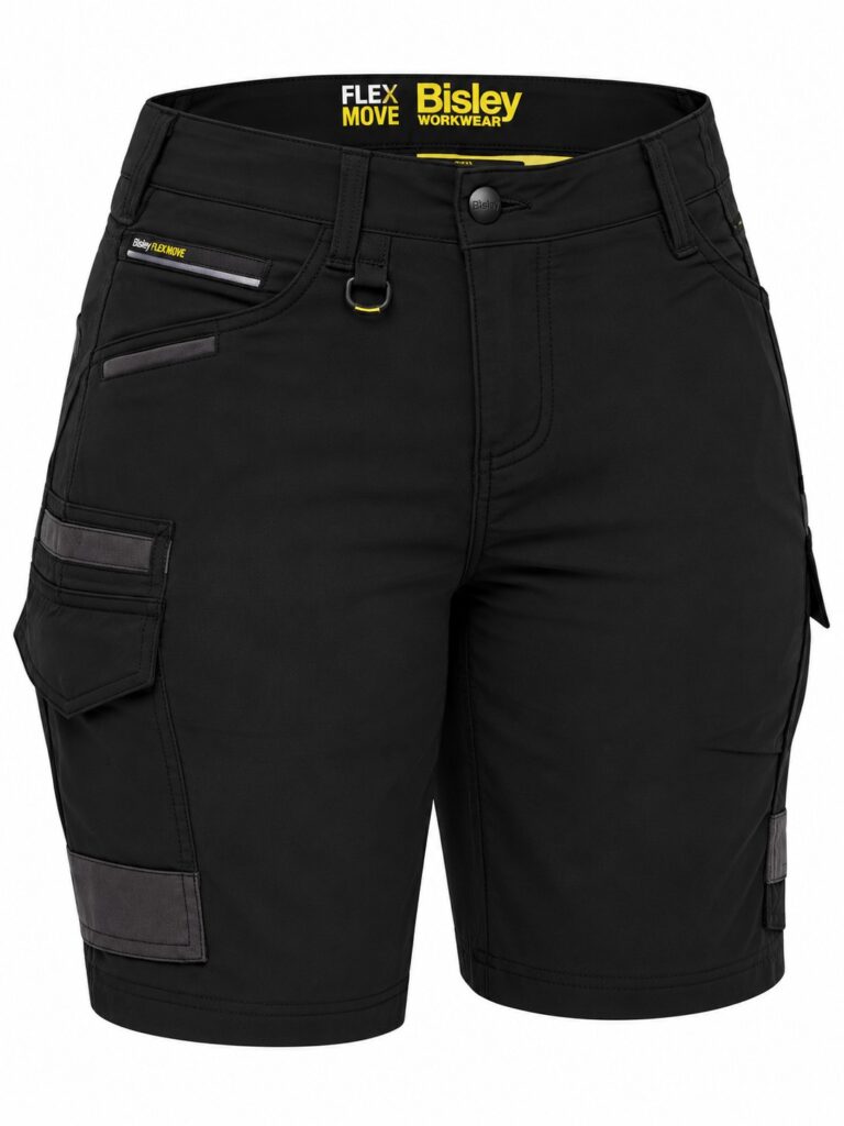 Bisley Women's Flx & Move™ 4-Way Stretch Zip Cargo Short - BSHL1332